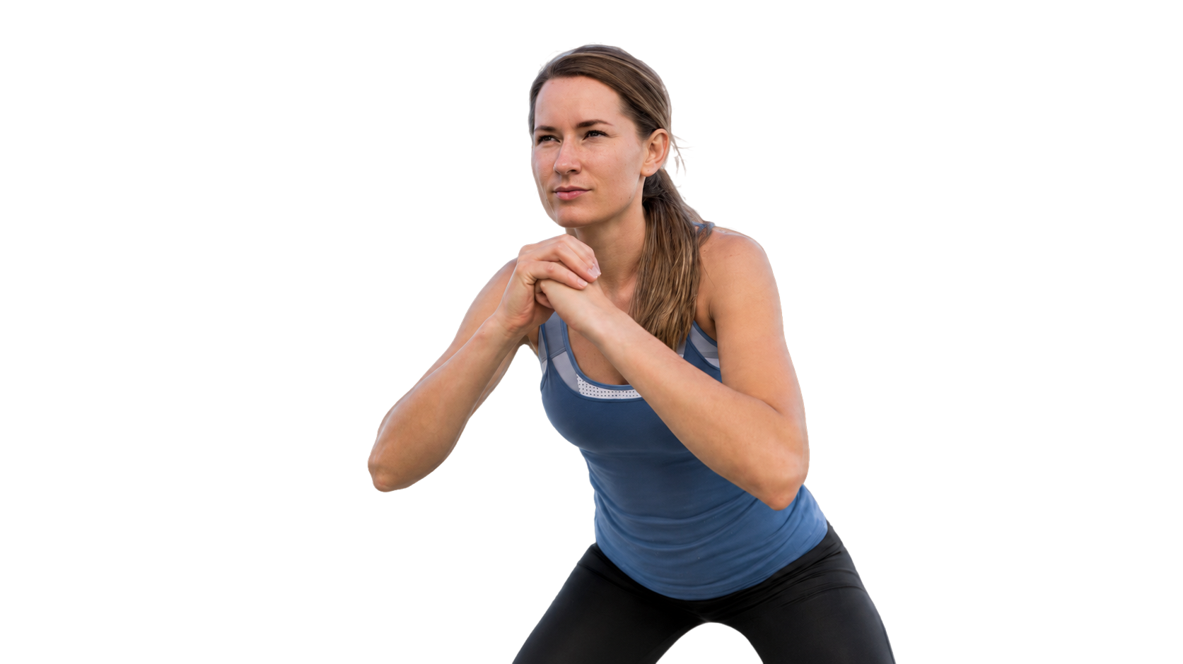 Woman exercising representing women's hormone health